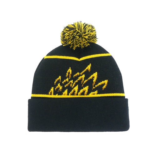 ANTIHERO KNITCAP アンチヒーロー ニットキャップ EAGLE POM BEANIE BLACK/YELLOW スケートボード スケボー 2
