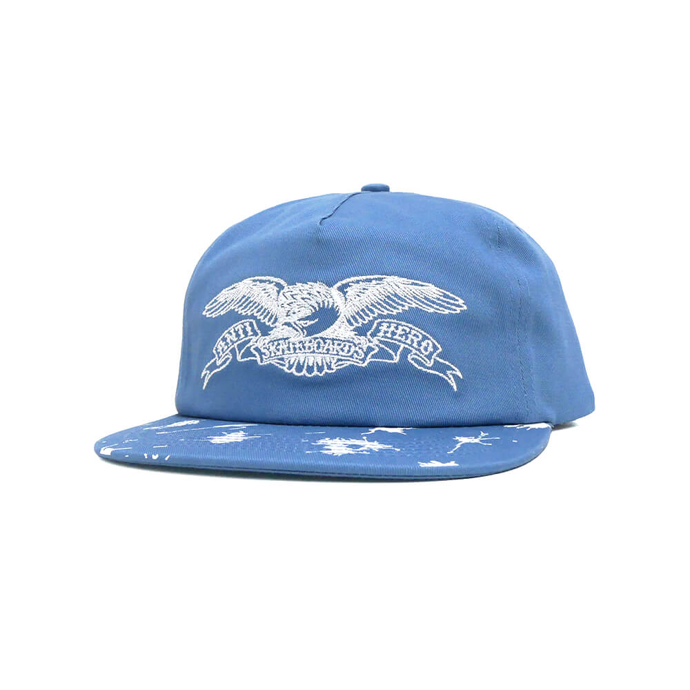 ANTIHERO CAP アンチヒーロー キャップ DAMN YOU BASIC EAGLE SNAPBACK BLUE/WHITE スケートボード スケボー 