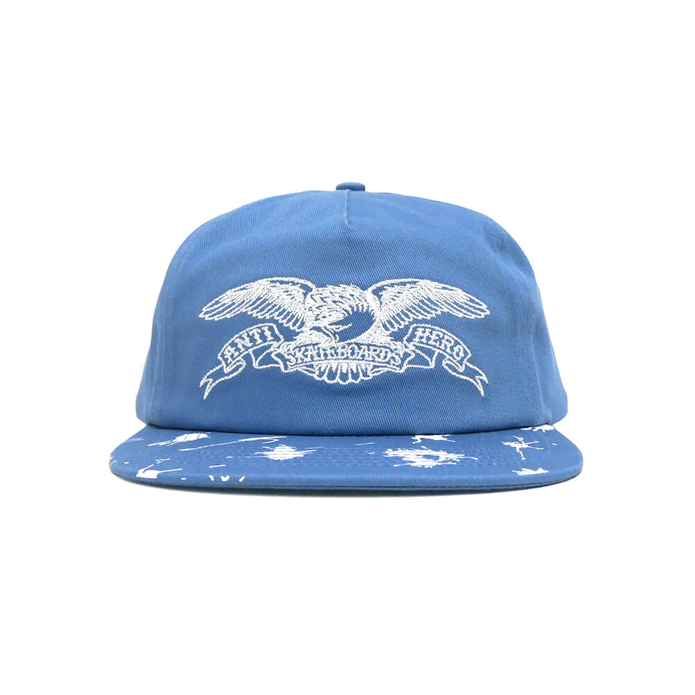 ANTIHERO CAP アンチヒーロー キャップ DAMN YOU BASIC EAGLE SNAPBACK BLUE/WHITE スケートボード スケボー 1