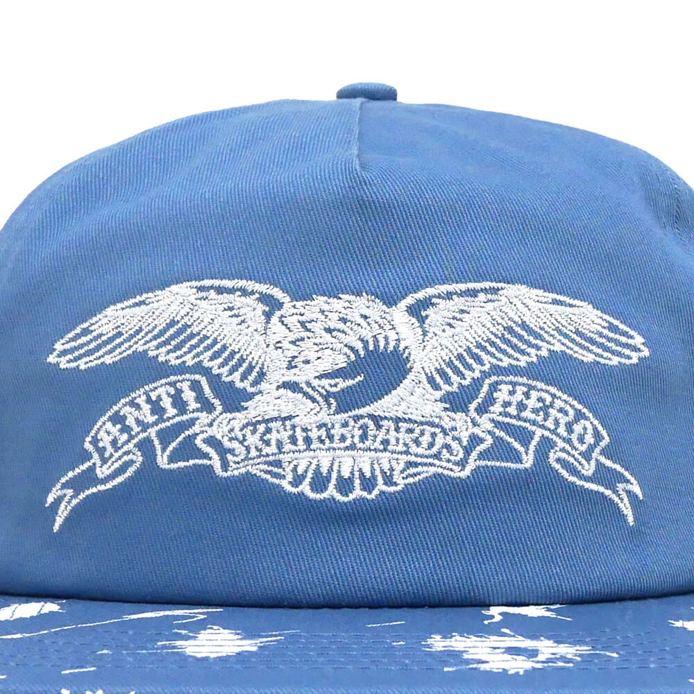 ANTIHERO CAP アンチヒーロー キャップ DAMN YOU BASIC EAGLE SNAPBACK BLUE/WHITE スケートボード スケボー 5