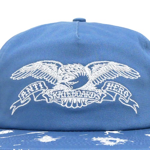 ANTIHERO CAP アンチヒーロー キャップ DAMN YOU BASIC EAGLE SNAPBACK BLUE/WHITE スケートボード スケボー 5