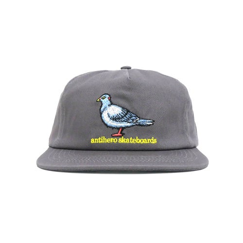 ANTIHERO CAP アンチヒーロー キャップ LIL PIGEON SNAPBACK GREY/YELLOW スケートボード スケボー 1