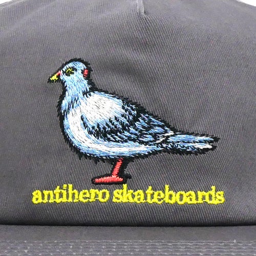 ANTIHERO CAP アンチヒーロー キャップ LIL PIGEON SNAPBACK GREY/YELLOW スケートボード スケボー 4
