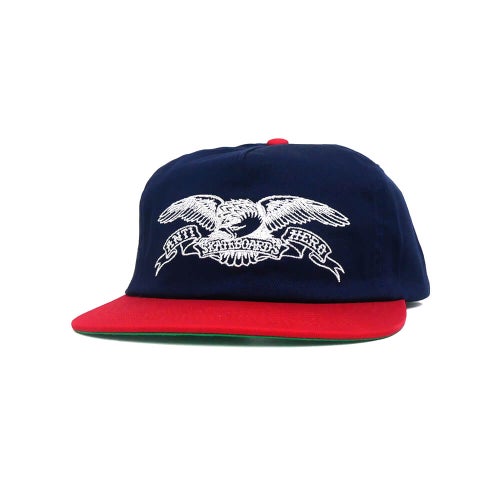  ANTIHERO CAP アンチヒーロー キャップ BASIC EAGLE SNAPBACK NAVY/RED スケートボード スケボー 