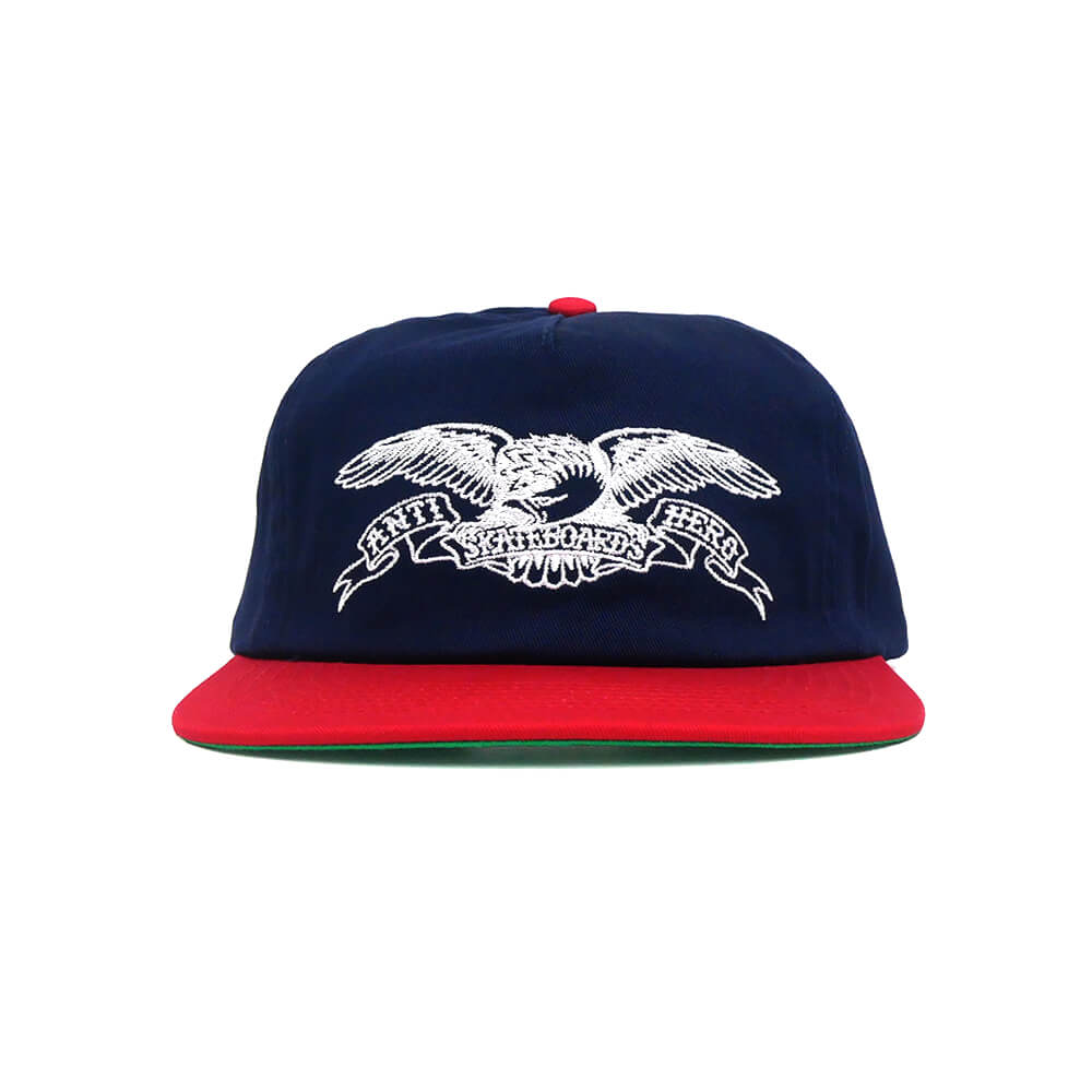  ANTIHERO CAP アンチヒーロー キャップ BASIC EAGLE SNAPBACK NAVY/RED スケートボード スケボー 1