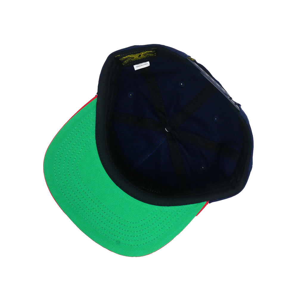  ANTIHERO CAP アンチヒーロー キャップ BASIC EAGLE SNAPBACK NAVY/RED スケートボード スケボー 3