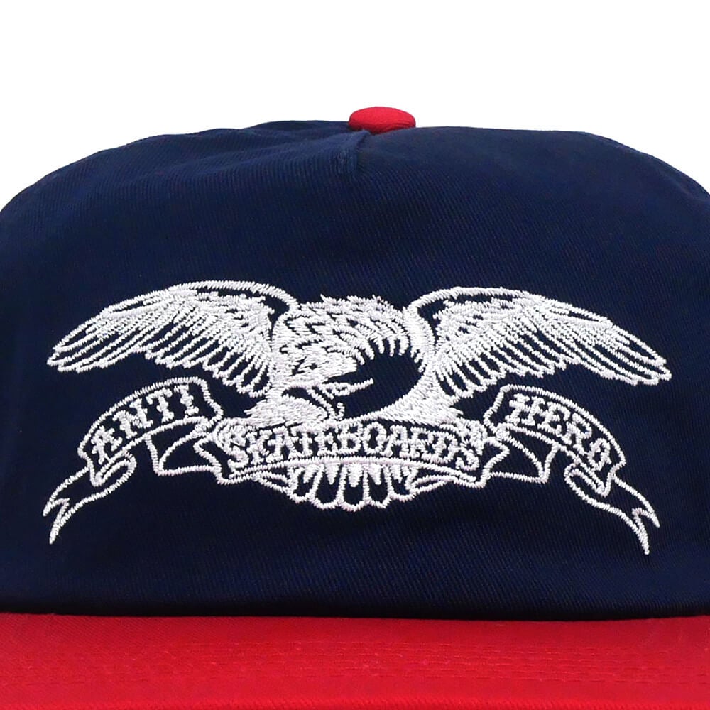  ANTIHERO CAP アンチヒーロー キャップ BASIC EAGLE SNAPBACK NAVY/RED スケートボード スケボー 4