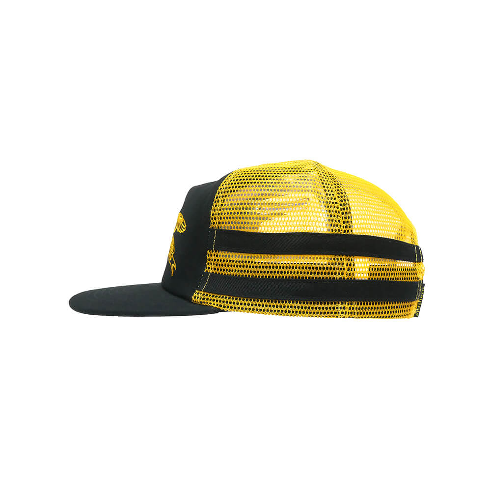 ANTIHERO MESHCAP アンチヒーロー メッシュキャップ BASIC EAGLE MESH SNAPBACK BLACK/YELLOW スケートボード スケボー 2