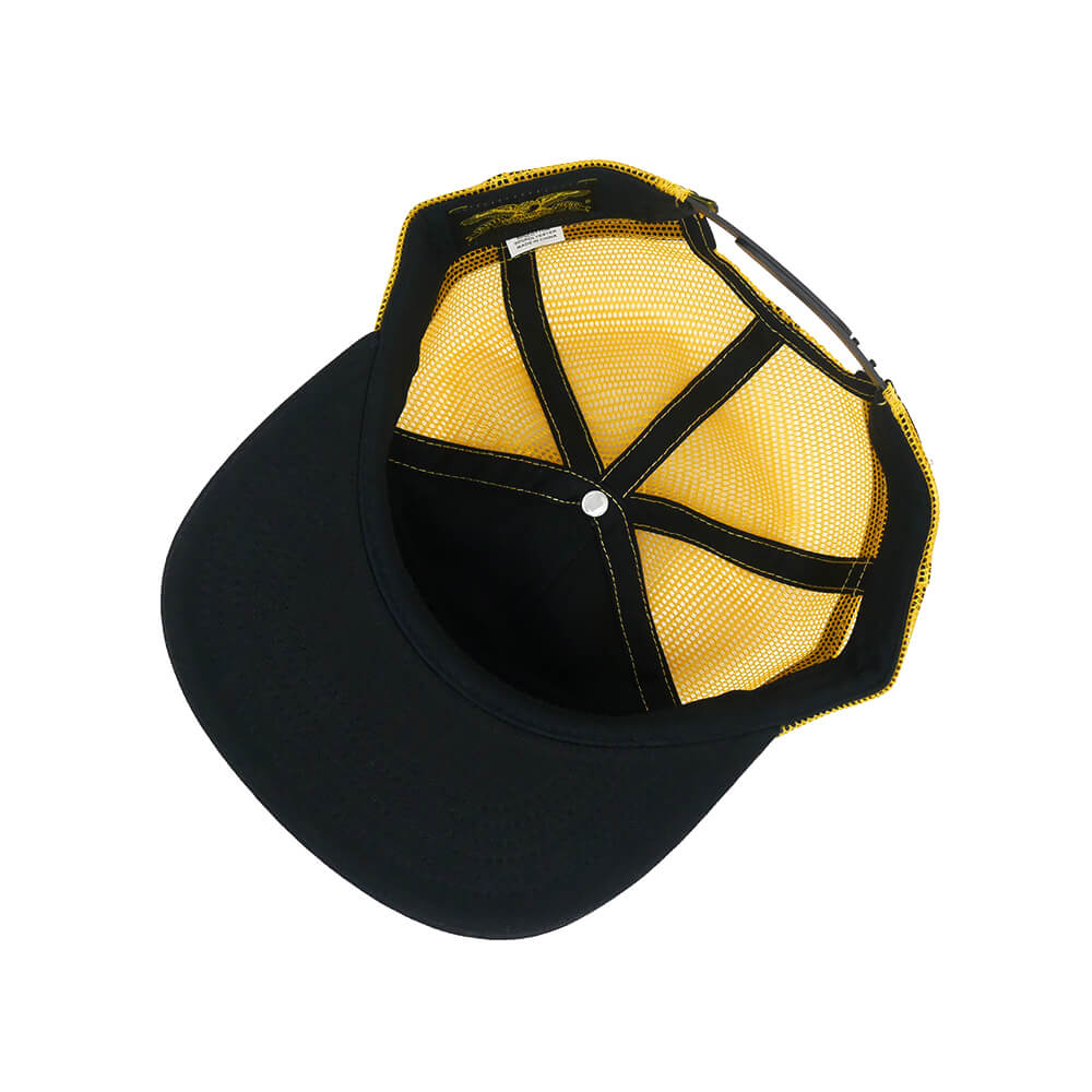 ANTIHERO MESHCAP アンチヒーロー メッシュキャップ BASIC EAGLE MESH SNAPBACK BLACK/YELLOW スケートボード スケボー 4