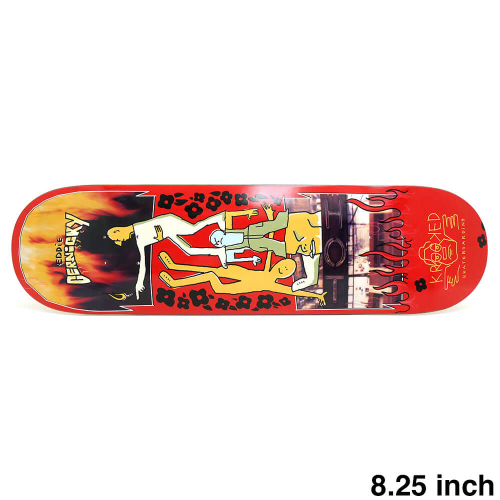 KROOKED DECK クルキッド デッキ EDDIE CERNICKY HOT 8.25 スケートボード スケボー 1