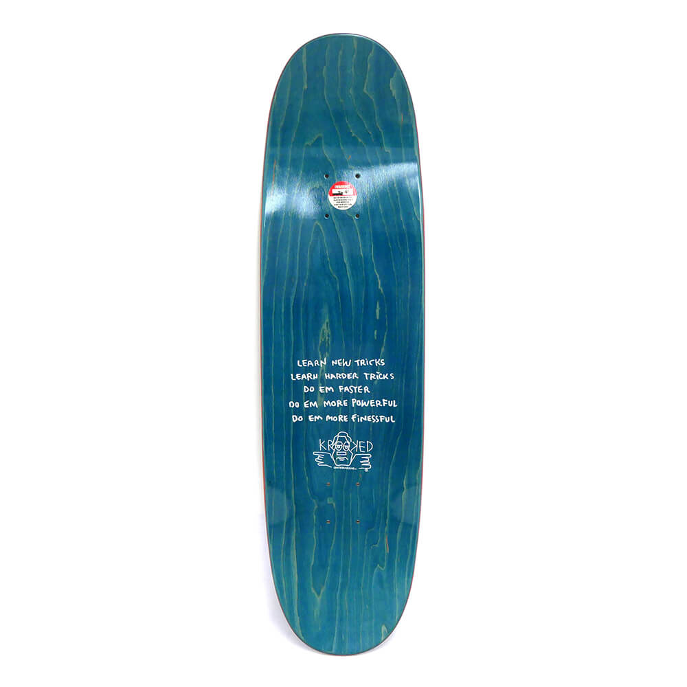 KROOKED DECK クルキッド デッキ TEAM A-HOLE RE-ISSUE 8.75 TWIN NOSE SHAPE スケートボード スケボー 3