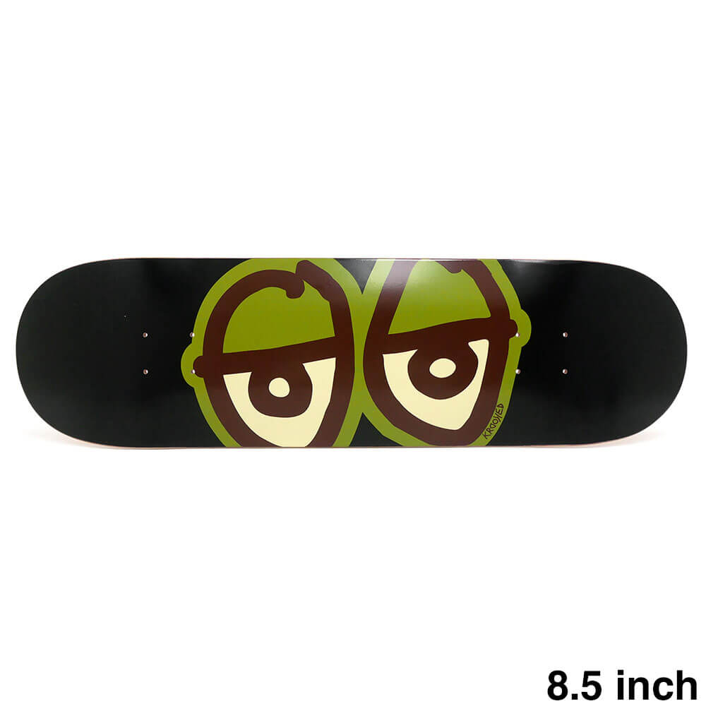 KROOKED DECK クルキッド デッキ TEAM EYES BLACK 8.5 スケートボード スケボー 1