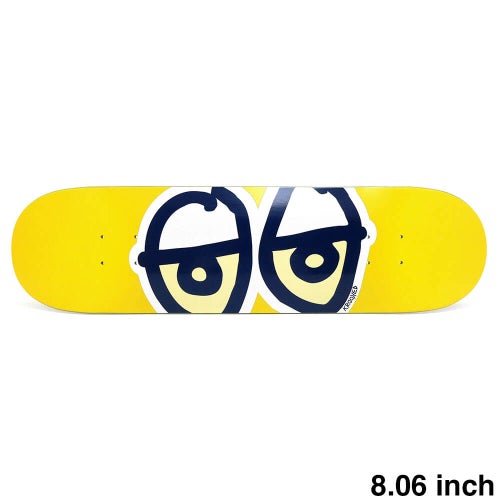 KROOKED DECK クルキッド デッキ TEAM EYES YELLOW 8.06 スケートボード スケボー 1