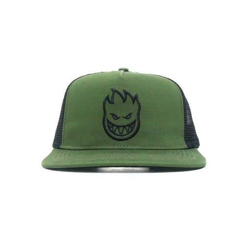 SPITFIRE MESHCAP スピットファイヤー メッシュキャップ BIGHEAD MESH SNAPBACK OLIVE/BLACK スケートボード スケボー 1