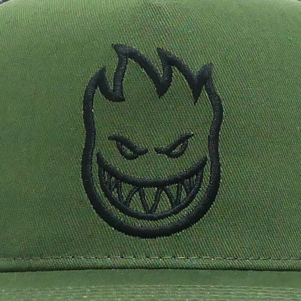 SPITFIRE MESHCAP スピットファイヤー メッシュキャップ BIGHEAD MESH SNAPBACK OLIVE/BLACK スケートボード スケボー 4