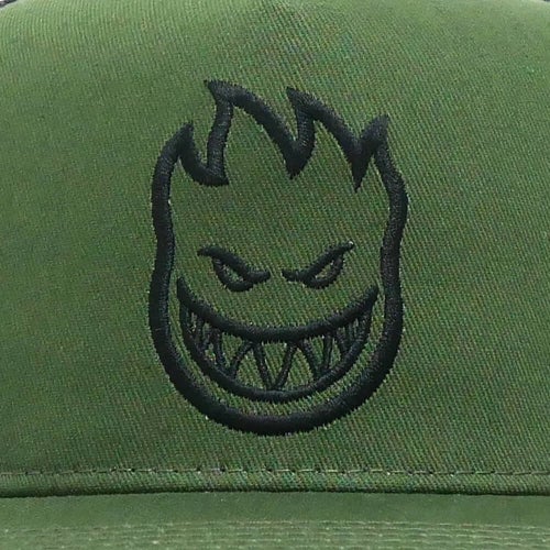 SPITFIRE MESHCAP スピットファイヤー メッシュキャップ BIGHEAD MESH SNAPBACK OLIVE/BLACK スケートボード スケボー 4