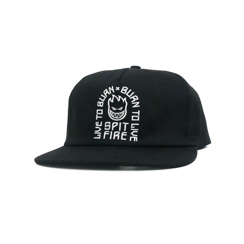 SPITFIRE CAP スピットファイヤー キャップ LTB ARCH SNAPBACK BLACK スケートボード スケボー 
