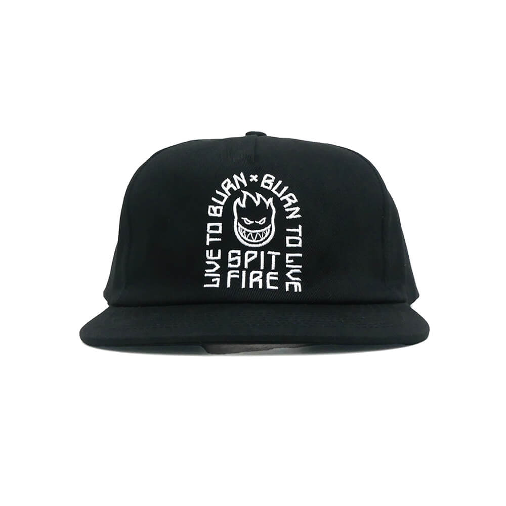 SPITFIRE CAP スピットファイヤー キャップ LTB ARCH SNAPBACK BLACK スケートボード スケボー 1