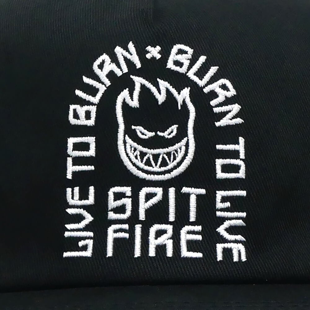 SPITFIRE CAP スピットファイヤー キャップ LTB ARCH SNAPBACK BLACK スケートボード スケボー 4