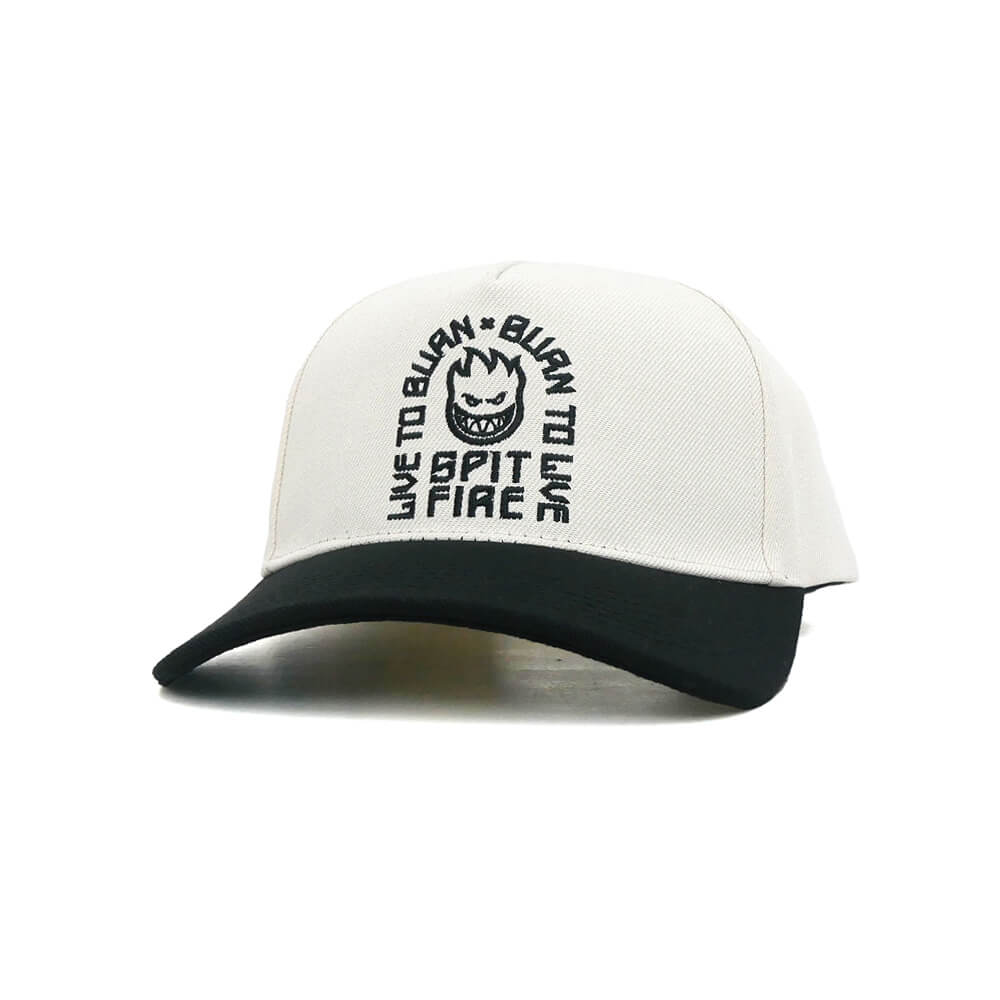 SPITFIRE CAP スピットファイヤー キャップ LTB ARCH SNAPBACK OFF WHITE/BLACK スケートボード スケボー 