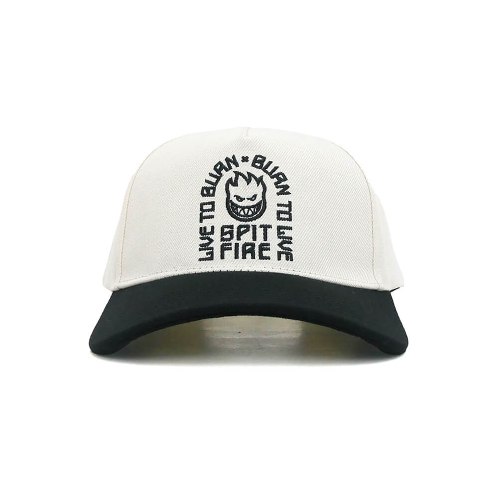 SPITFIRE CAP スピットファイヤー キャップ LTB ARCH SNAPBACK OFF WHITE/BLACK スケートボード スケボー 1