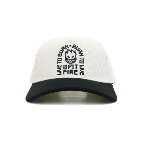 SPITFIRE CAP スピットファイヤー キャップ LTB ARCH SNAPBACK OFF WHITE/BLACK スケートボード スケボー 1