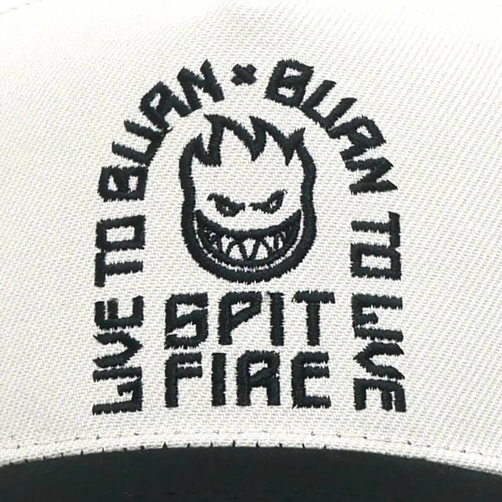 SPITFIRE CAP スピットファイヤー キャップ LTB ARCH SNAPBACK OFF WHITE/BLACK スケートボード スケボー 5