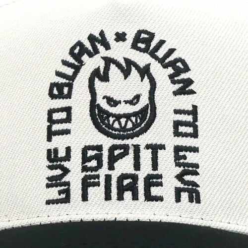 SPITFIRE CAP スピットファイヤー キャップ LTB ARCH SNAPBACK OFF WHITE/BLACK スケートボード スケボー 5
