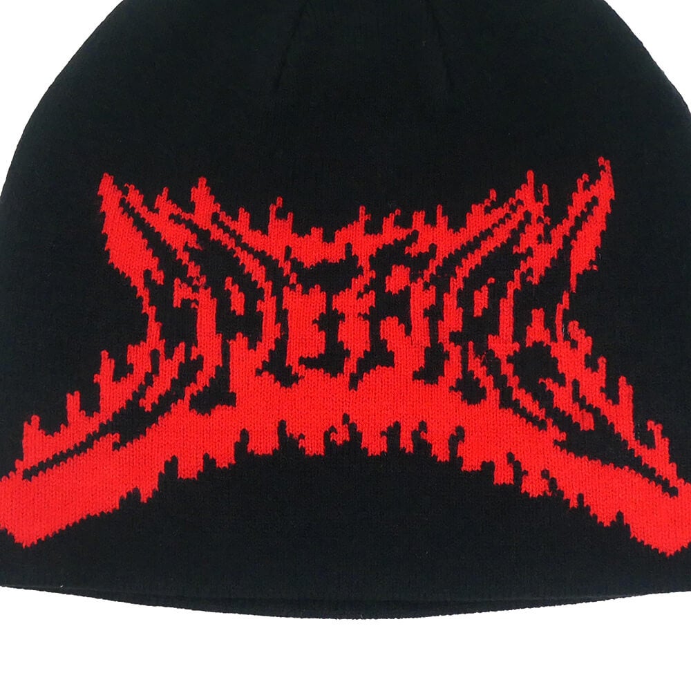SPITFIRE KNITCAP スピットファイヤー ニットキャップ FLAME OUT SKULLY BEANIE BLACK/RED スケートボード スケボー 2