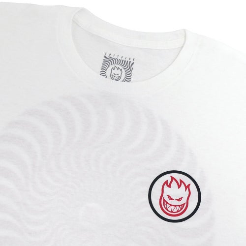 SPITFIRE T-SHIRT スピットファイヤー Tシャツ CLASSIC SWIRL OVERLEYWHITE/RED スケートボード スケボー 2