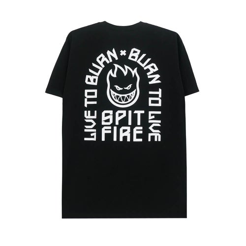  SPITFIRE T-SHIRT スピットファイヤー Tシャツ LTB ARCH 2 BLACK スケートボード スケボー 