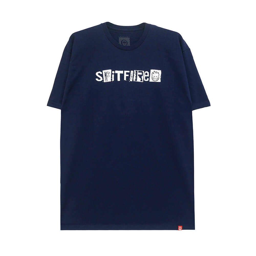 SPITFIRE T-SHIRT スピットファイヤー Tシャツ RANSOM 2 NAVY スケートボード スケボー 