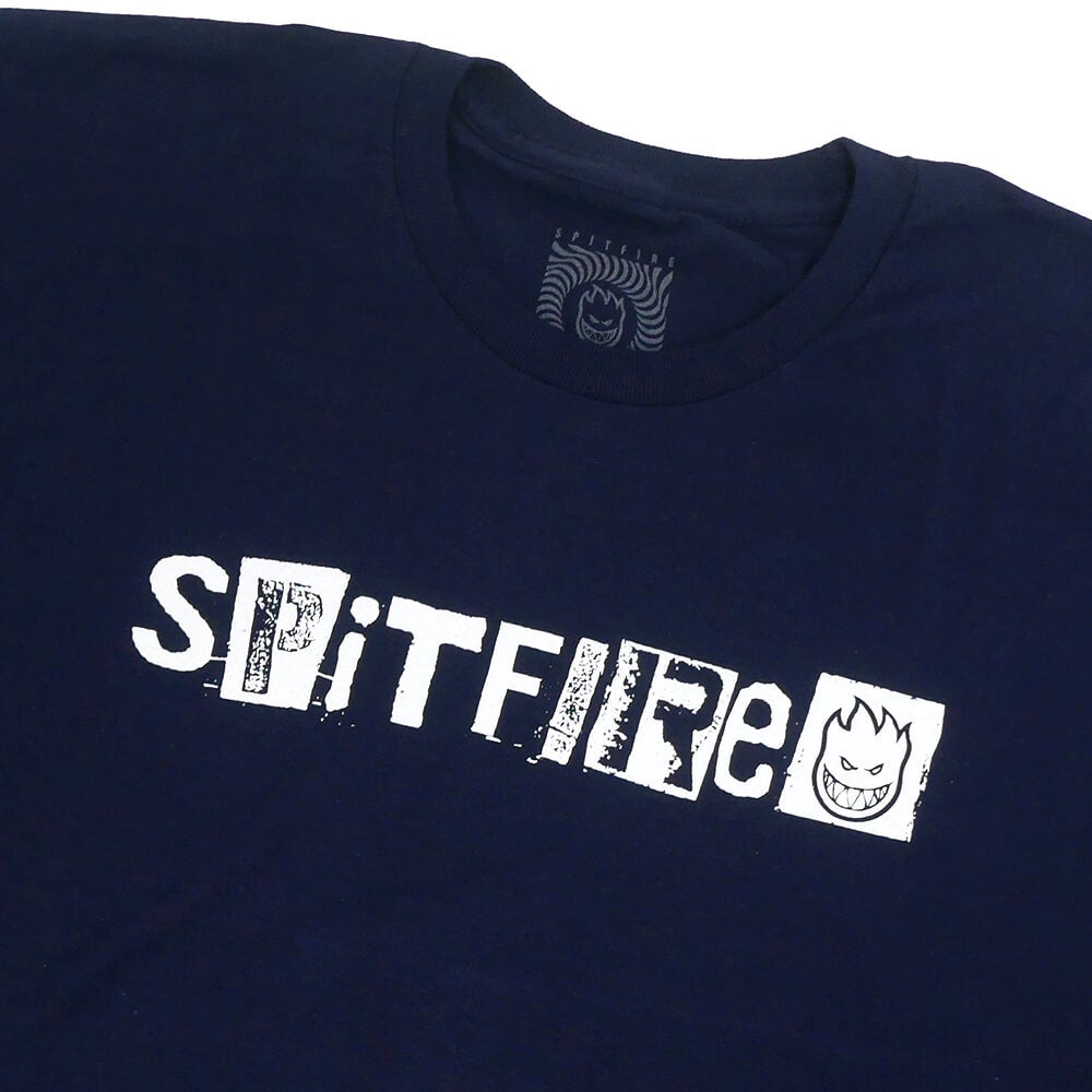 SPITFIRE T-SHIRT スピットファイヤー Tシャツ RANSOM 2 NAVY スケートボード スケボー 1