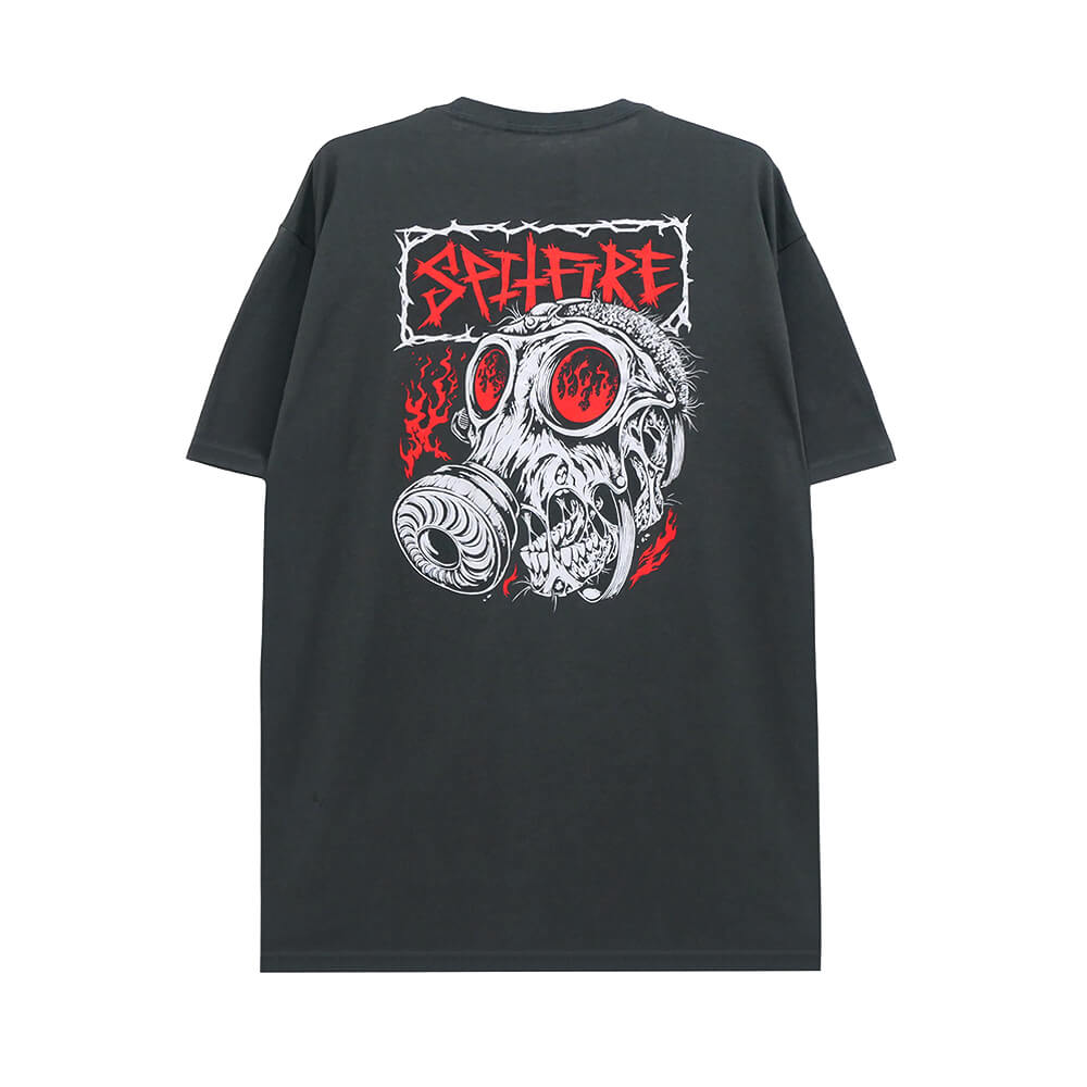 SPITFIRE T-SHIRT スピットファイヤー Tシャツ GAS MASK CHARCOAL スケートボード スケボー 