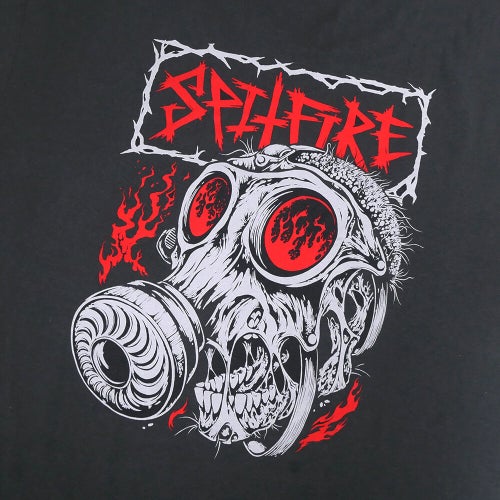 SPITFIRE T-SHIRT スピットファイヤー Tシャツ GAS MASK CHARCOAL スケートボード スケボー 3