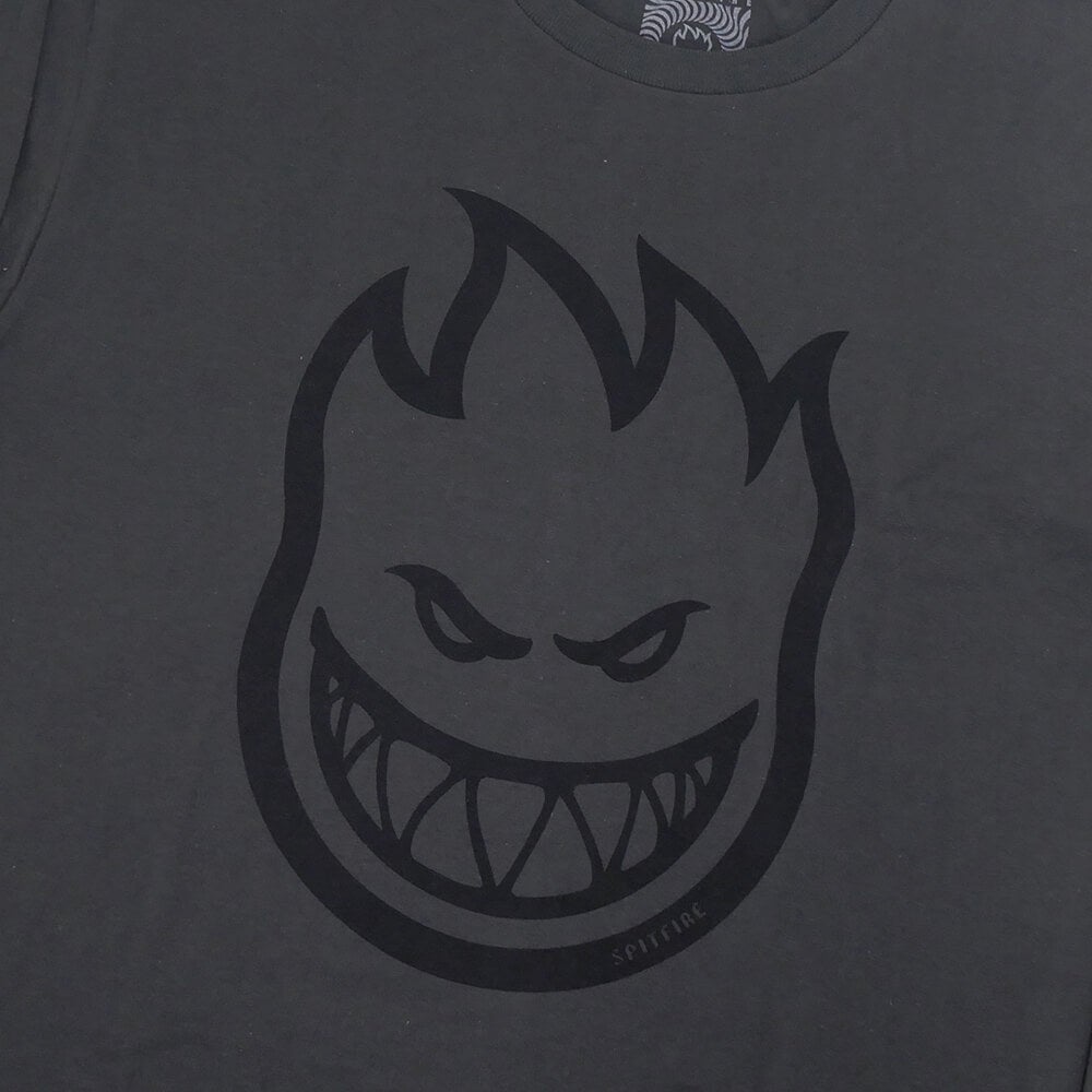 SPITFIRE LONG SLEEVE スピットファイヤー ロングスリーブTシャツ BIGHEAD CHARCOAL/BLACK スケートボード スケボー 1