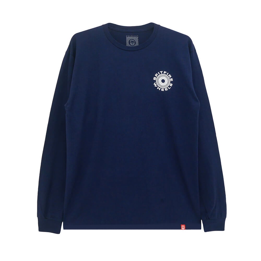 SPITFIRE LONG SLEEVE スピットファイヤー ロングスリーブTシャツ CLASSIC 87 SWIRL FILL NAVY スケートボード スケボー 1