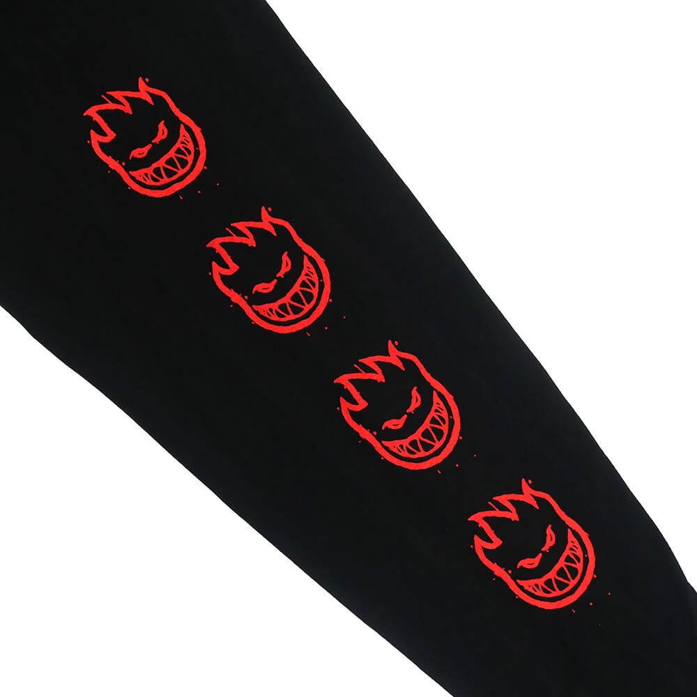 SPITFIRE LONG SLEEVE スピットファイヤー ロングスリーブTシャツ ROUGH SCRIBBLE BIGHEAD SLEEVE BLACK スケートボード スケボー 2