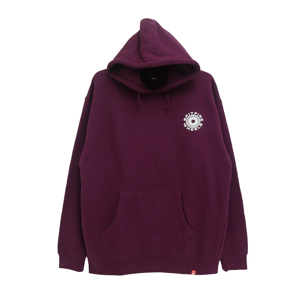 SPITFIRE HOOD スピットファイヤー パーカー CLASSIC 87 SWIRL FILL MAROON スケートボード スケボー 1