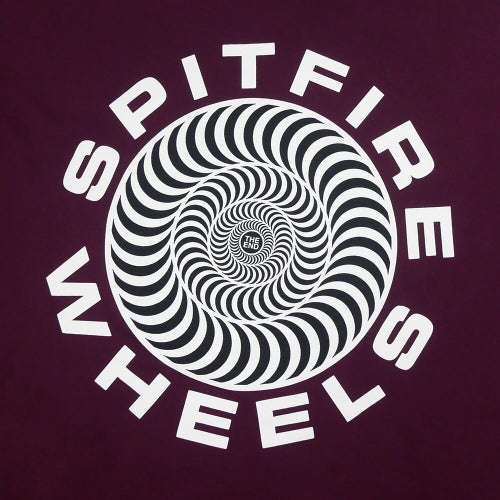 SPITFIRE HOOD スピットファイヤー パーカー CLASSIC 87 SWIRL FILL MAROON スケートボード スケボー 3