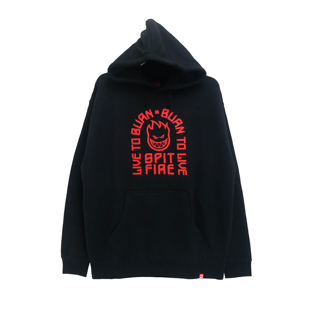  SPITFIRE HOOD スピットファイヤー パーカー LTB ARCH BLACK スケートボード スケボー 