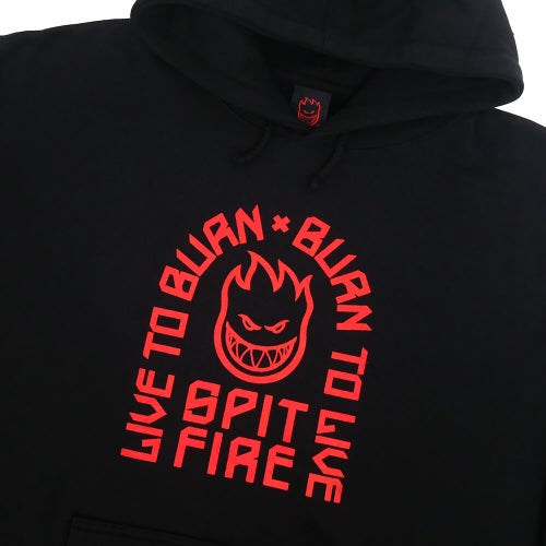 SPITFIRE HOOD スピットファイヤー パーカー LTB ARCH BLACK スケートボード スケボー 1