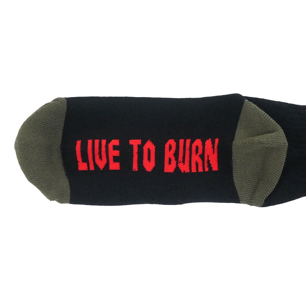 SPITFIRE SOCKS スピットファイヤー ソックス 靴下 BIGHEAD BLACK/OLIVE/RED スケートボード スケボー 5