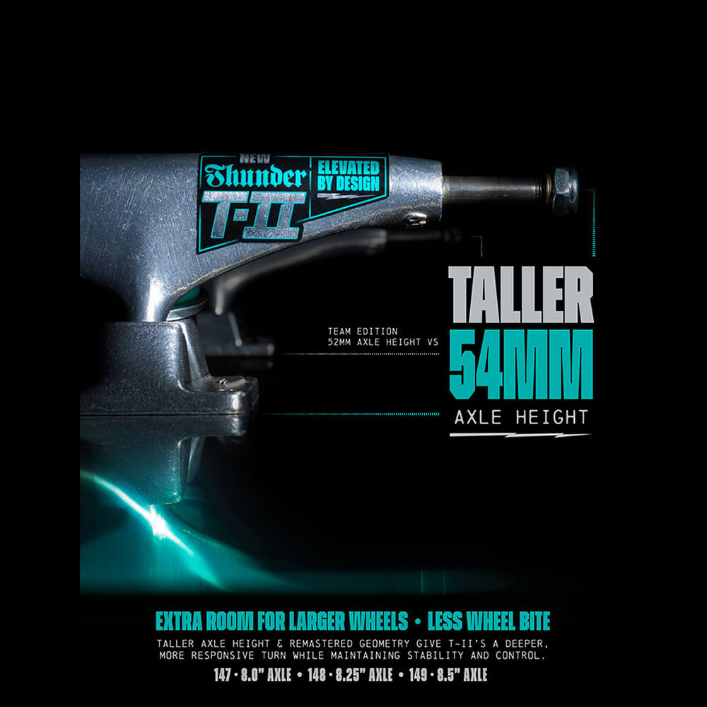 THUNDER TRUCK サンダー トラック T-II 181 HI シルバー スケートボード スケボー　8