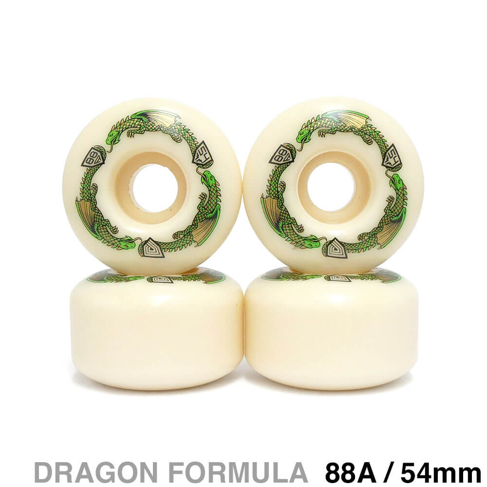 POWELL PERALTA WHEEL パウエルペラルタ ウィール DRAGON FORMULA（DF）88A V4 DRAGONS 54mm x 34mm スケートボード スケボー 1