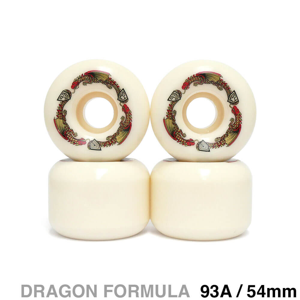 POWELL PERALTA WHEEL パウエルペラルタ ウィール DRAGON FORMULA（DF）93A A2 DRAGONS 54mm x 39mm スケートボード スケボー 1