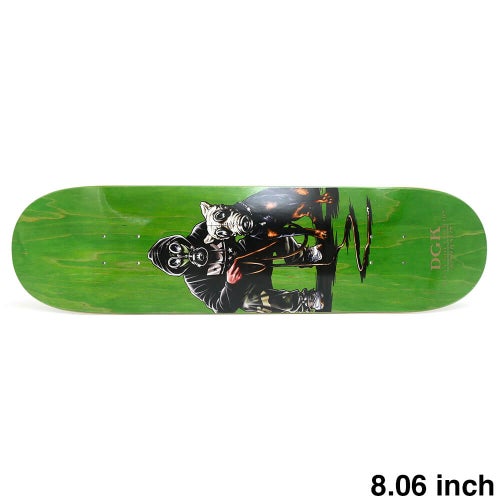 DGK DECK ディージーケー デッキ JOSH KALIS ARMAGEDDON GREEN STAIN 8.06 スケートボード スケボー 1