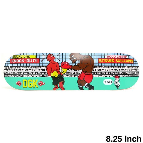 DGK DECK ディージーケー デッキ STEVIE WILLIAMS 8-BIT TKO 8.25 スケートボード スケボー 1