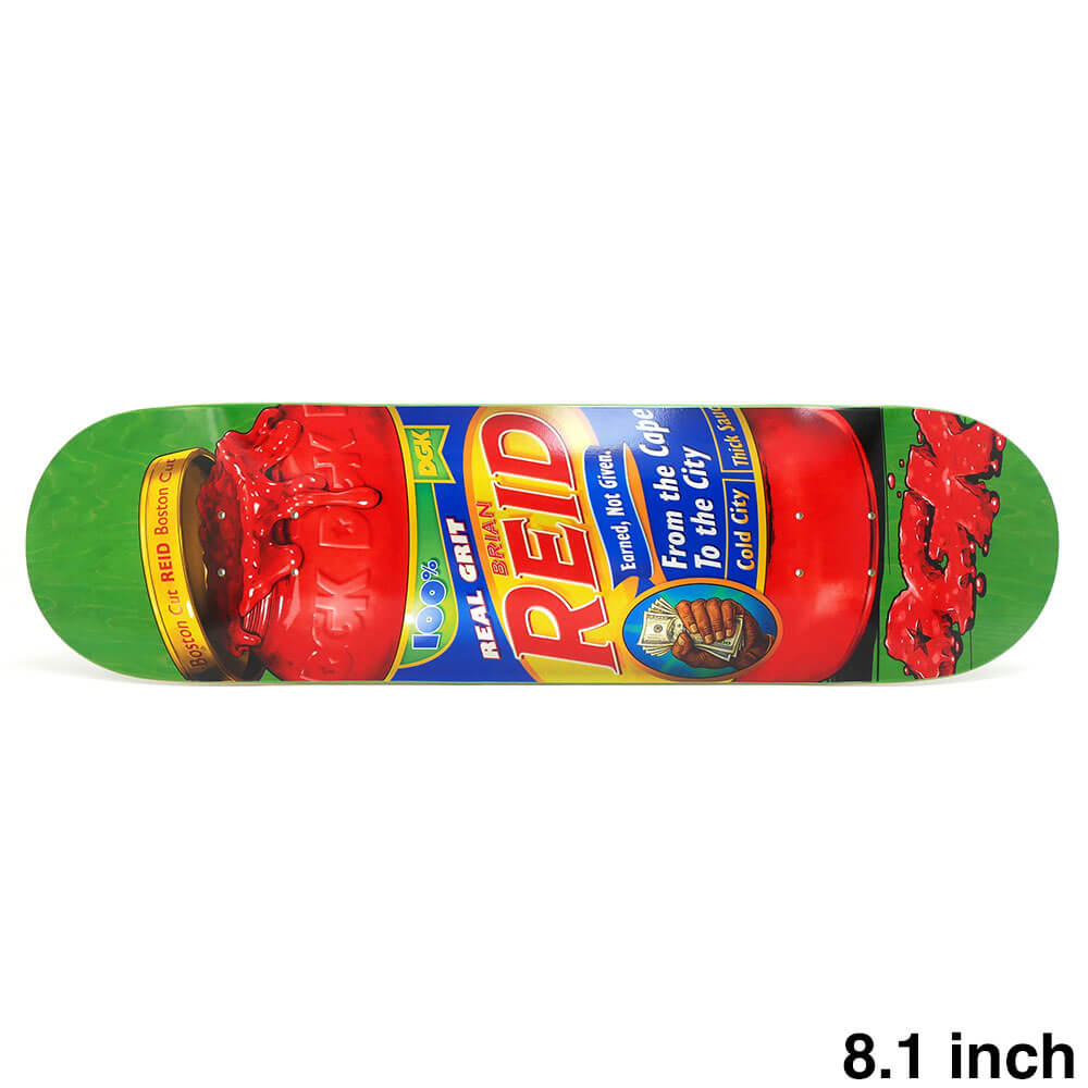 DGK DECK ディージーケー デッキ BRIAN REID THICK SAUCE GREEN STAIN 8.1 スケートボード スケボー　1