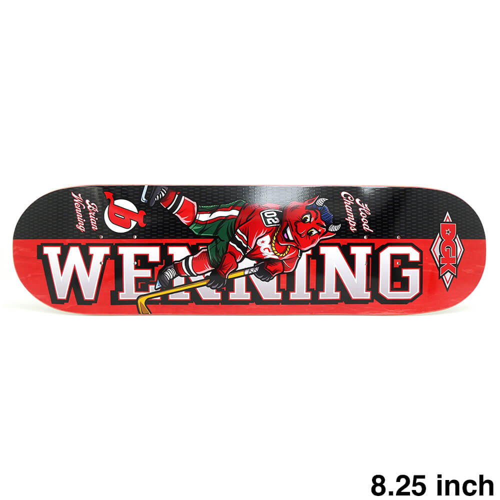 DGK DECK ディージーケー デッキ BRIAN WENNING STREET SOLDIER RED STAIN 8.25 スケートボード スケボー 1